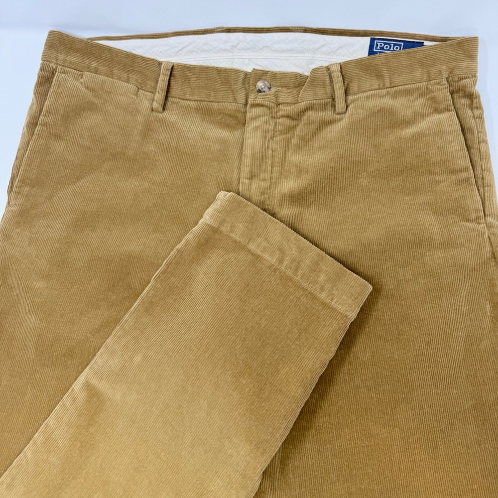Y2K VINTAGE Ralph LAUREN Men's Tan Corduroy Pants